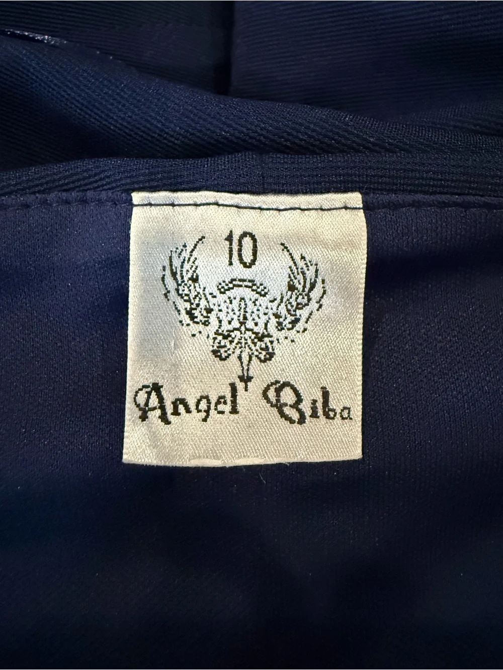 Angel Biba Navy Plunge Mini Dress - Picture 8 of 10